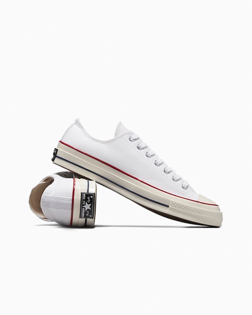 Pánské Boty Nízké Converse Chuck 70 Vintage Platene Bílé Tmavě Červené | CZ 31LBN10